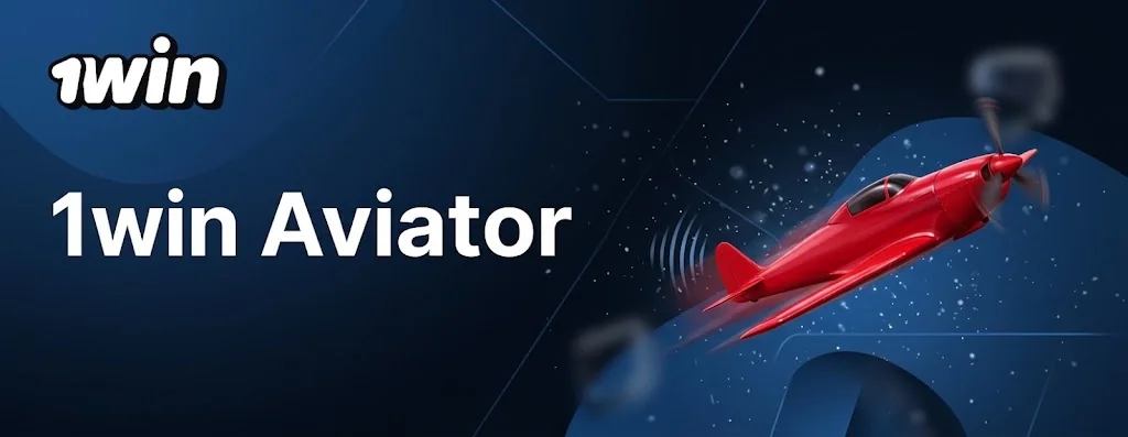 Jocul Aviator pe 1win cu avionul roșu și multiplicatorul în creștere