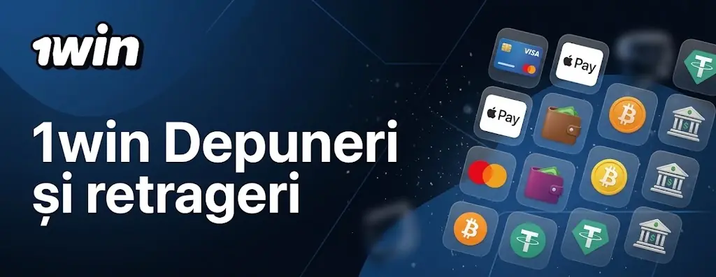 Metode de plată 1win disponibile în România: card, Revolut, crypto